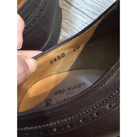 Scotch Grain For Hirokawa Dress Shoes Japan Bench Made Oxford 26 Brown Leather main image 4